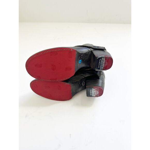 NWT Bed Stu Iris Ankle Boot Black Heeled Leather 6 - Picture 3 of 5